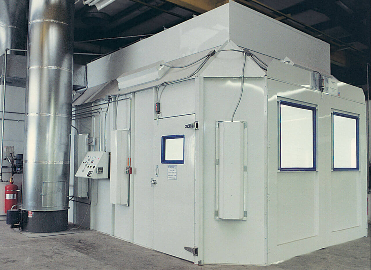 Single Wall Downflo Automotive Spray Booths AFC Finishing Systems